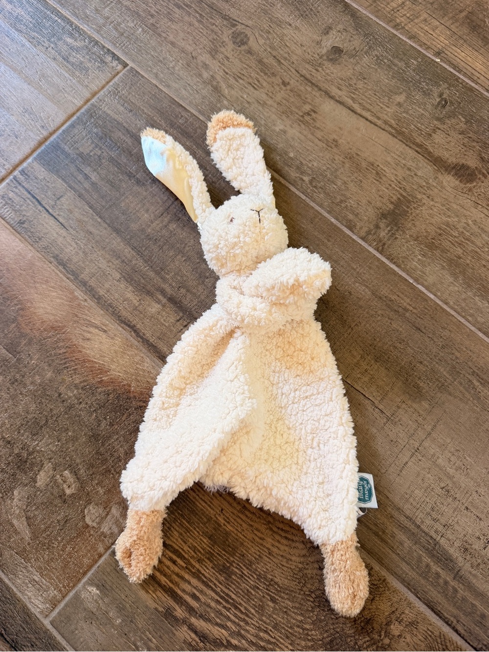 Mary Meyer Cream Plush Bunny Comfort Lovey for Kids